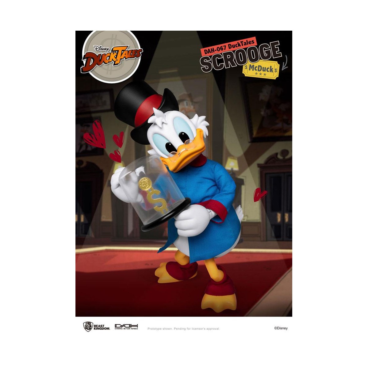 Beast Kingdom Disney Classic Figurine - Scrooge Mc Duck - Scrooge - Duck Tales - Dynamic Action Heroes 1/9