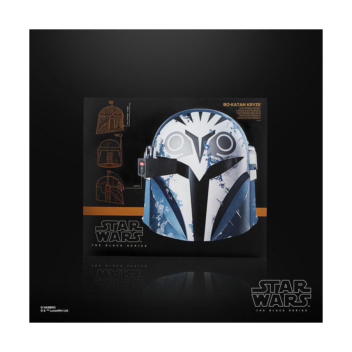 Hasbro - Bo-Katan Kryze El Casco Mandaloriano - Star Wars Black Series Helmet 1:1 Replica Premium