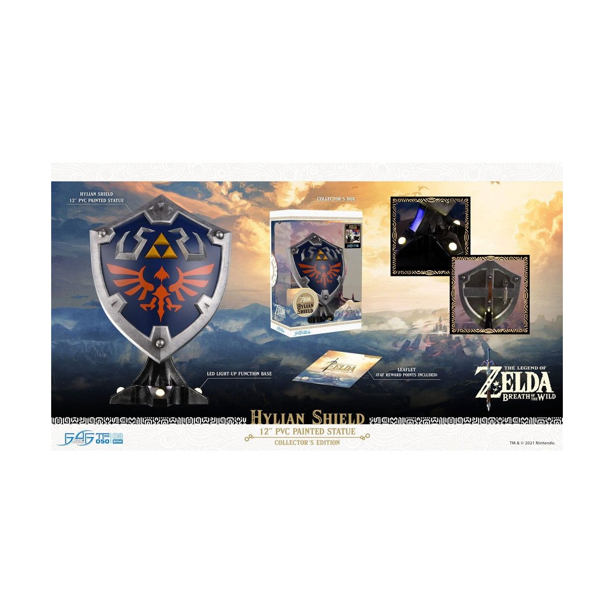 First 4 Figures - Zelda - Hylian Shield Collector's Edition - Breath of the Wild Estatua de PVC