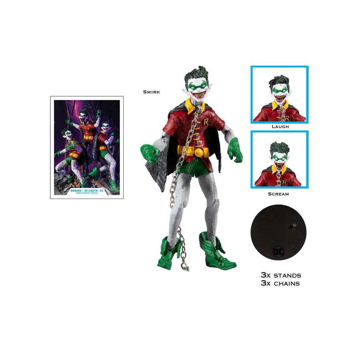Mc Farlane - Dark Nights : Metal - The Batman Who Laughs and the Robins of Earth 22 pack 4 figuras