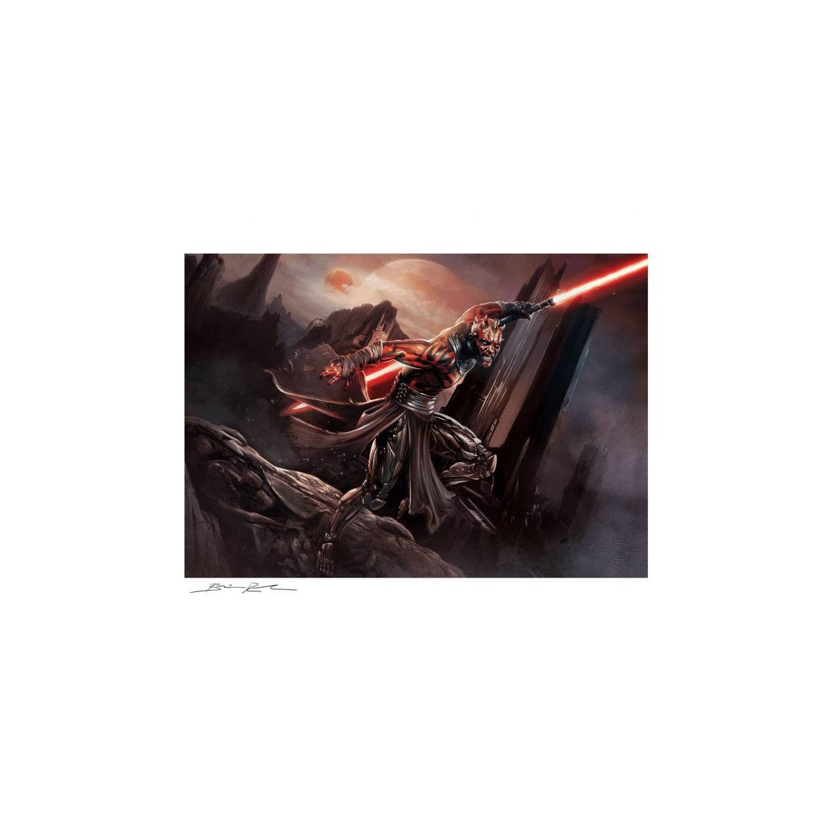 Impresión de la guerra de las galaxias - Darth Maul: Furia Salvaje - 46 x 61 cm sin marco