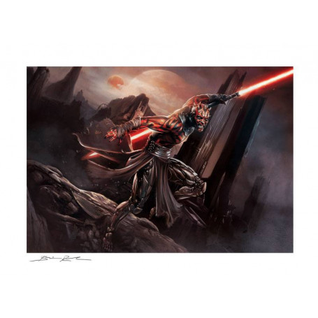 Impresión de la guerra de las galaxias - Darth Maul: Furia Salvaje - 46 x 61 cm sin marco