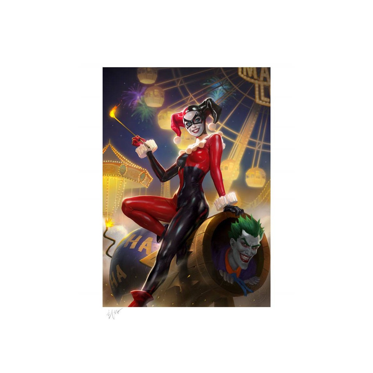 Impresión de DC Comics - Impresión artística Harley Quinn & The Joker 37 - 46 x 61 cm - sin marco