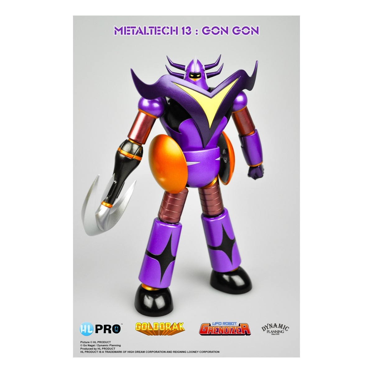 HL PRO - Gon Gon Color Metálico - Goldorak - Robot Grendizer UFO - Metaltech 13 Die Cast