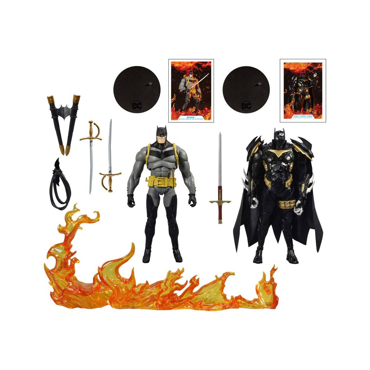 Mc Farlane - Multiverso DC - Armadura Batman vs Azrael - Multipack Caballero Blanco 1/12