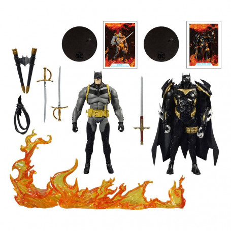 Mc Farlane - Multiverso DC - Armadura Batman vs Azrael - Multipack Caballero Blanco 1/12