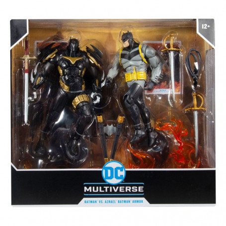 Mc Farlane - Multiverso DC - Armadura Batman vs Azrael - Multipack Caballero Blanco 1/12