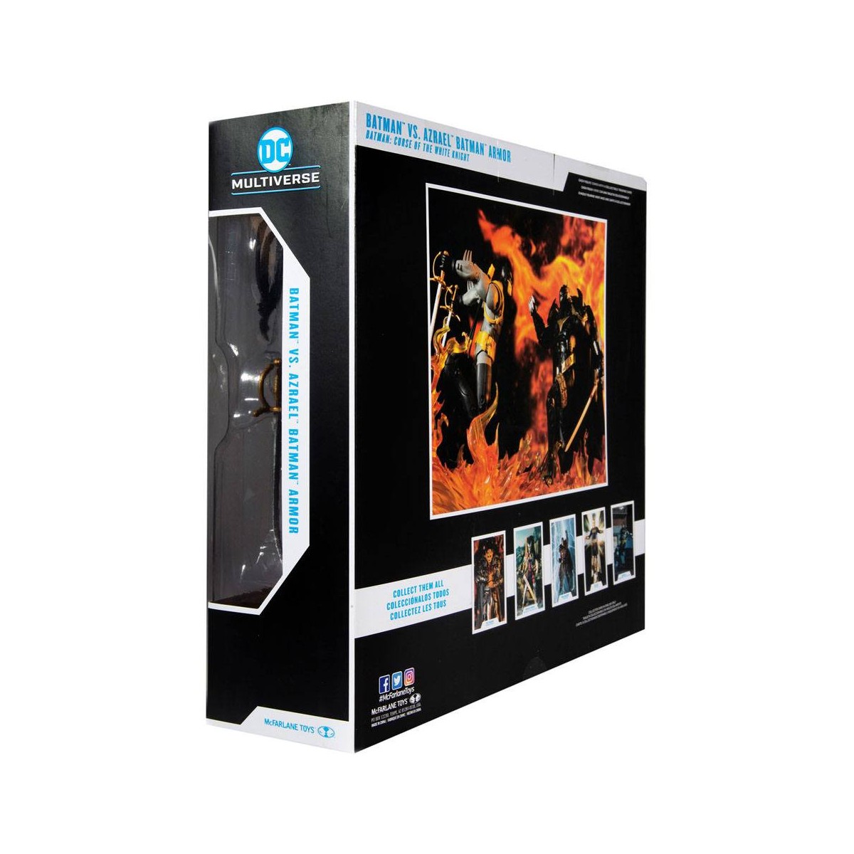 Mc Farlane - Multiverso DC - Armadura Batman vs Azrael - Multipack Caballero Blanco 1/12