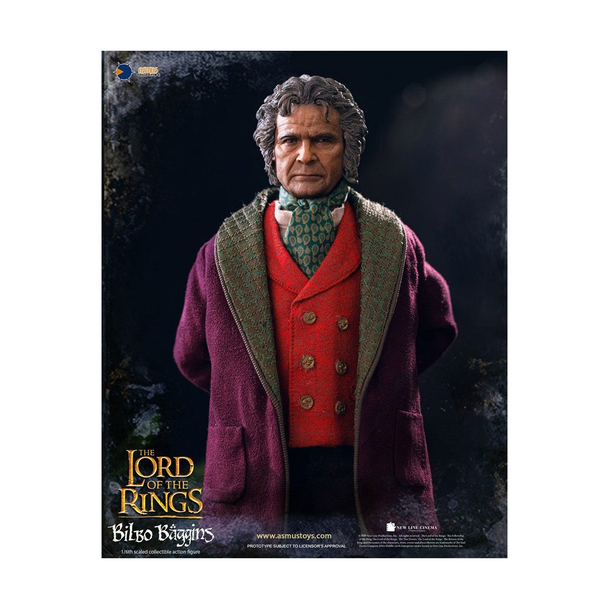 Asmus Toys - El Señor de los Anillos 1/6 figura de Bilbo Bolsón - LOTR