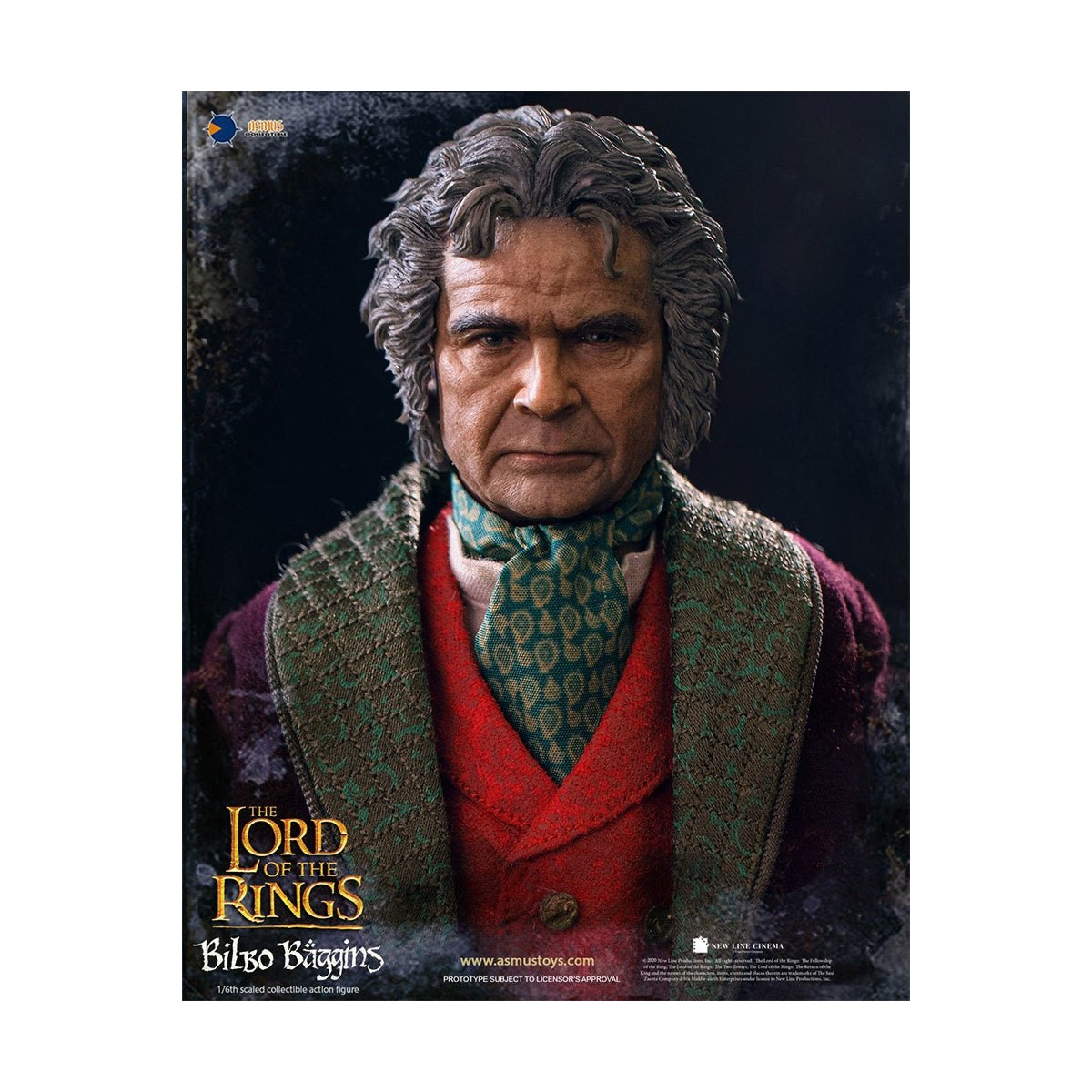 Asmus Toys - El Señor de los Anillos 1/6 figura de Bilbo Bolsón - LOTR