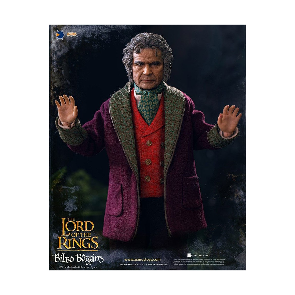 Asmus Toys - El Señor de los Anillos 1/6 figura de Bilbo Bolsón - LOTR