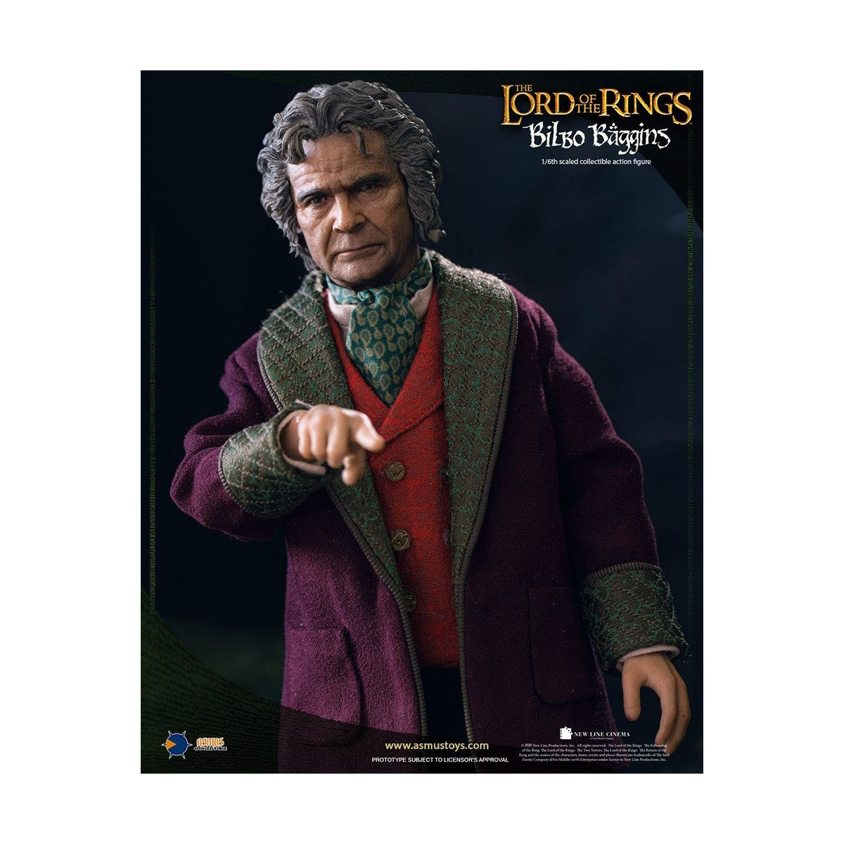 Asmus Toys - El Señor de los Anillos 1/6 figura de Bilbo Bolsón - LOTR
