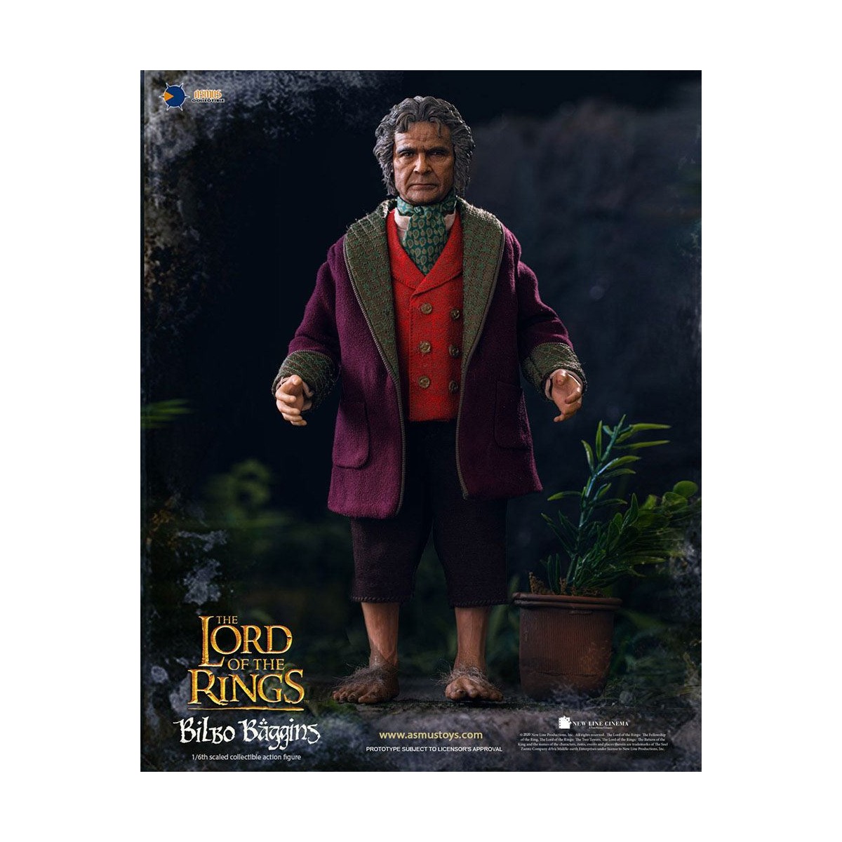 Asmus Toys - El Señor de los Anillos 1/6 figura de Bilbo Bolsón - LOTR