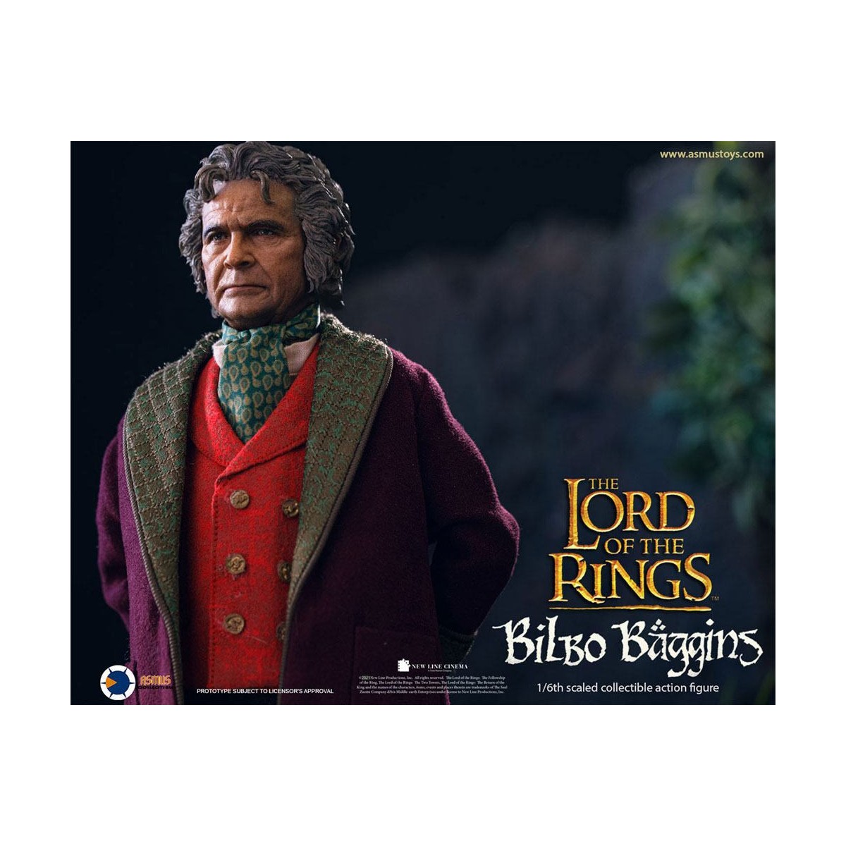 Asmus Toys - El Señor de los Anillos 1/6 figura de Bilbo Bolsón - LOTR