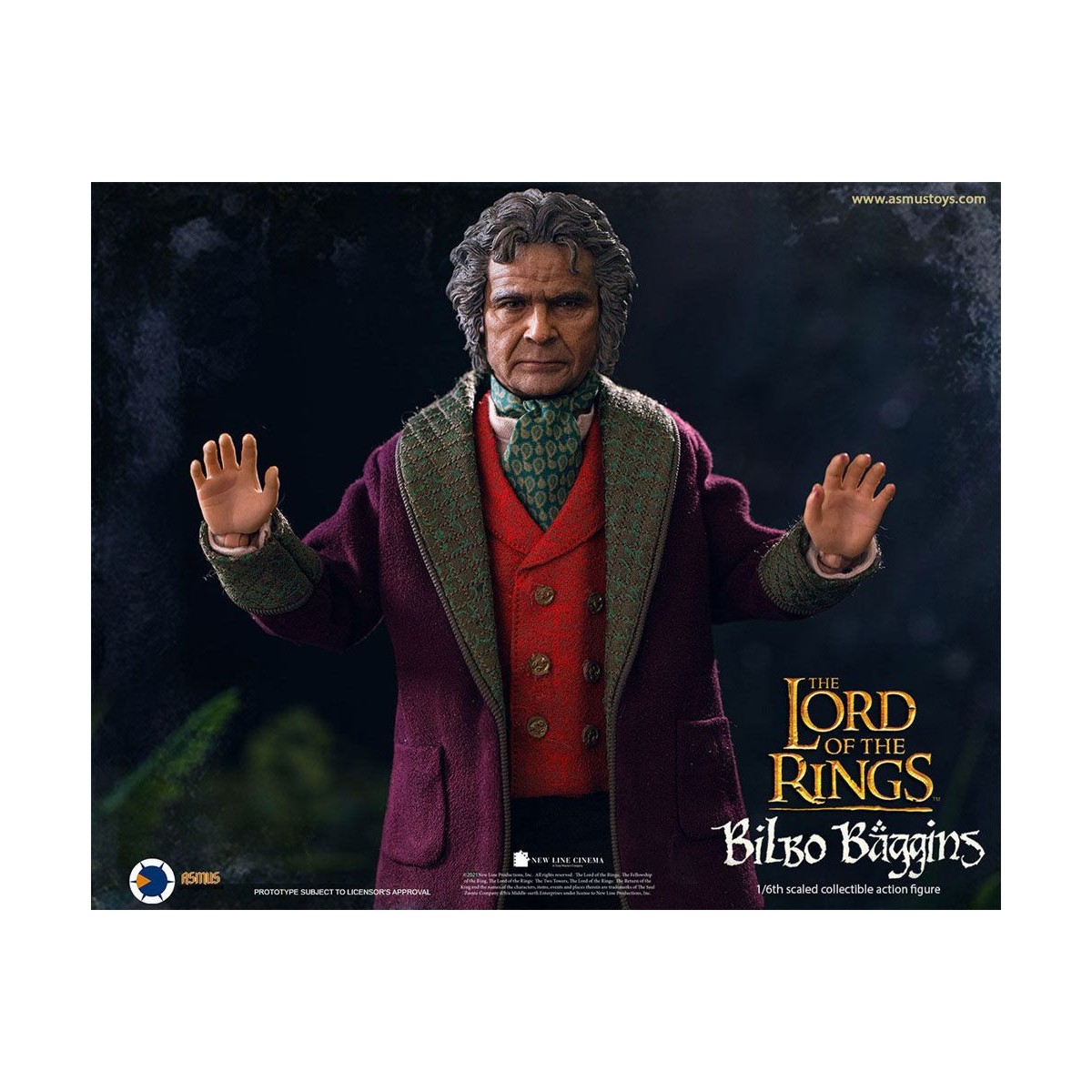Asmus Toys - El Señor de los Anillos 1/6 figura de Bilbo Bolsón - LOTR