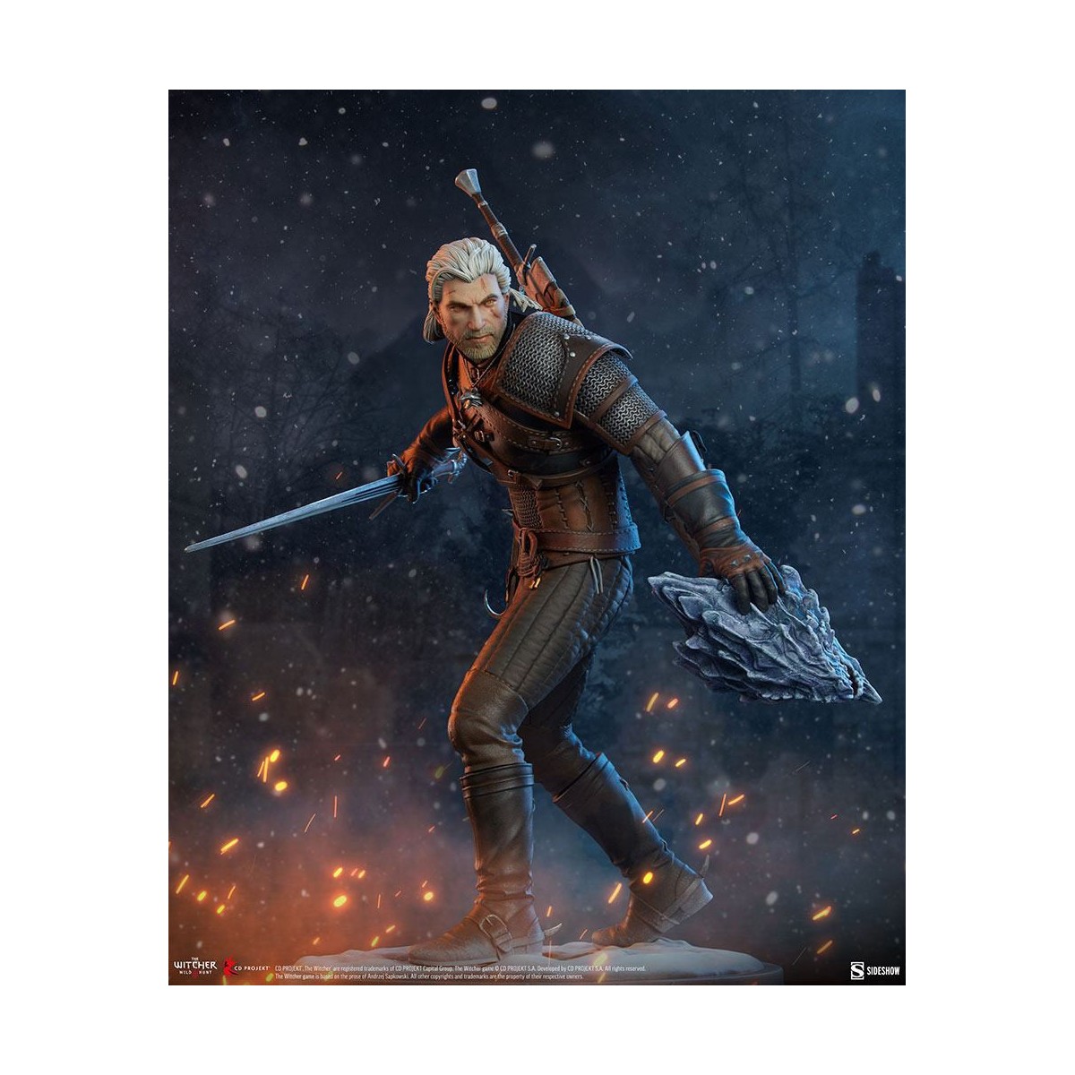 Sideshow The Witcher 3: Wild Hunt - Geralt Formato Premium 1/4
