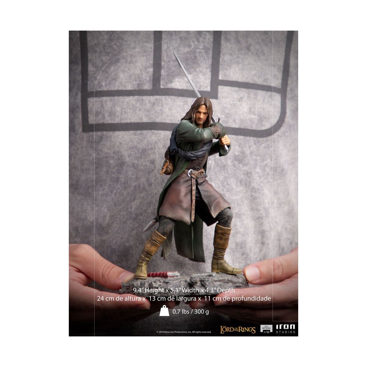 Iron Studios - Aragorn - El Señor de los Anillos - LOTR BDS Art Scale 1/10