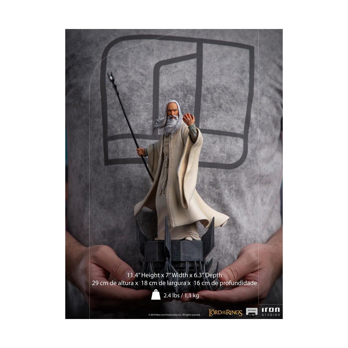 Iron Studios - Saruman - Saruman - El Señor de los Anillos - LOTR estatua BDS Art Scale 1/10