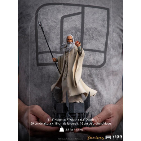 Iron Studios - Saruman - Saruman - El Señor de los Anillos - LOTR estatua BDS Art Scale 1/10
