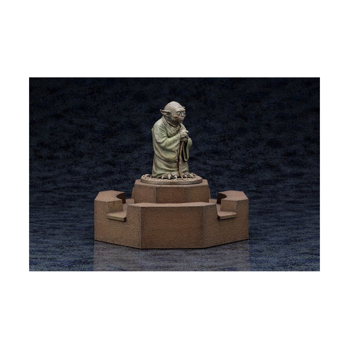 Kotobukiya Star Wars Estatua de fundición en frío Fuente de Yoda Edición Limitada