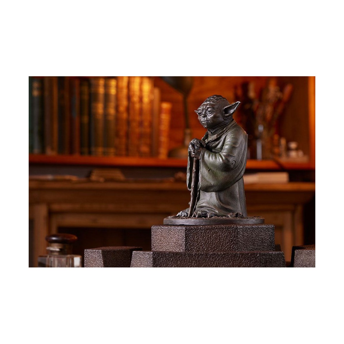 Kotobukiya Star Wars Estatua de fundición en frío Fuente de Yoda Edición Limitada