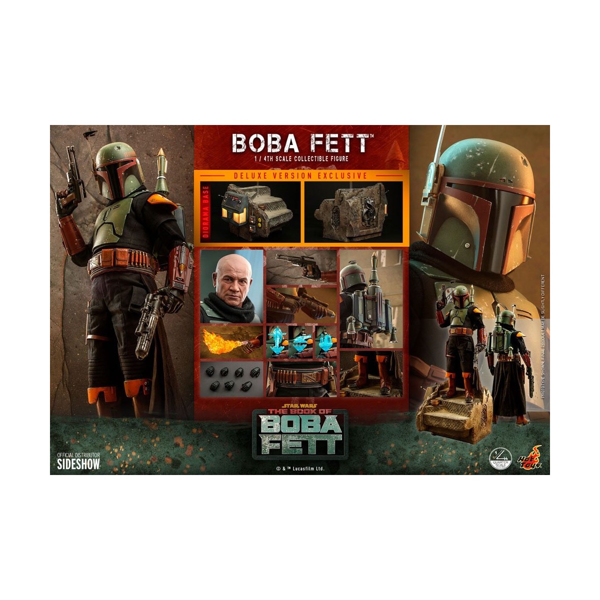 Hot Toys Star Wars - Boba Fett 1/4 Deluxe - El Libro de Boba Fett