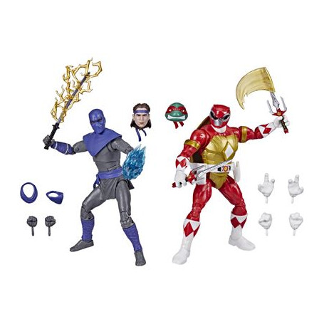 Hasbro - RAPHAEL Y SOLDADO DE PIE TOMMY 2-Pack - Colección Lightning Power Rangers