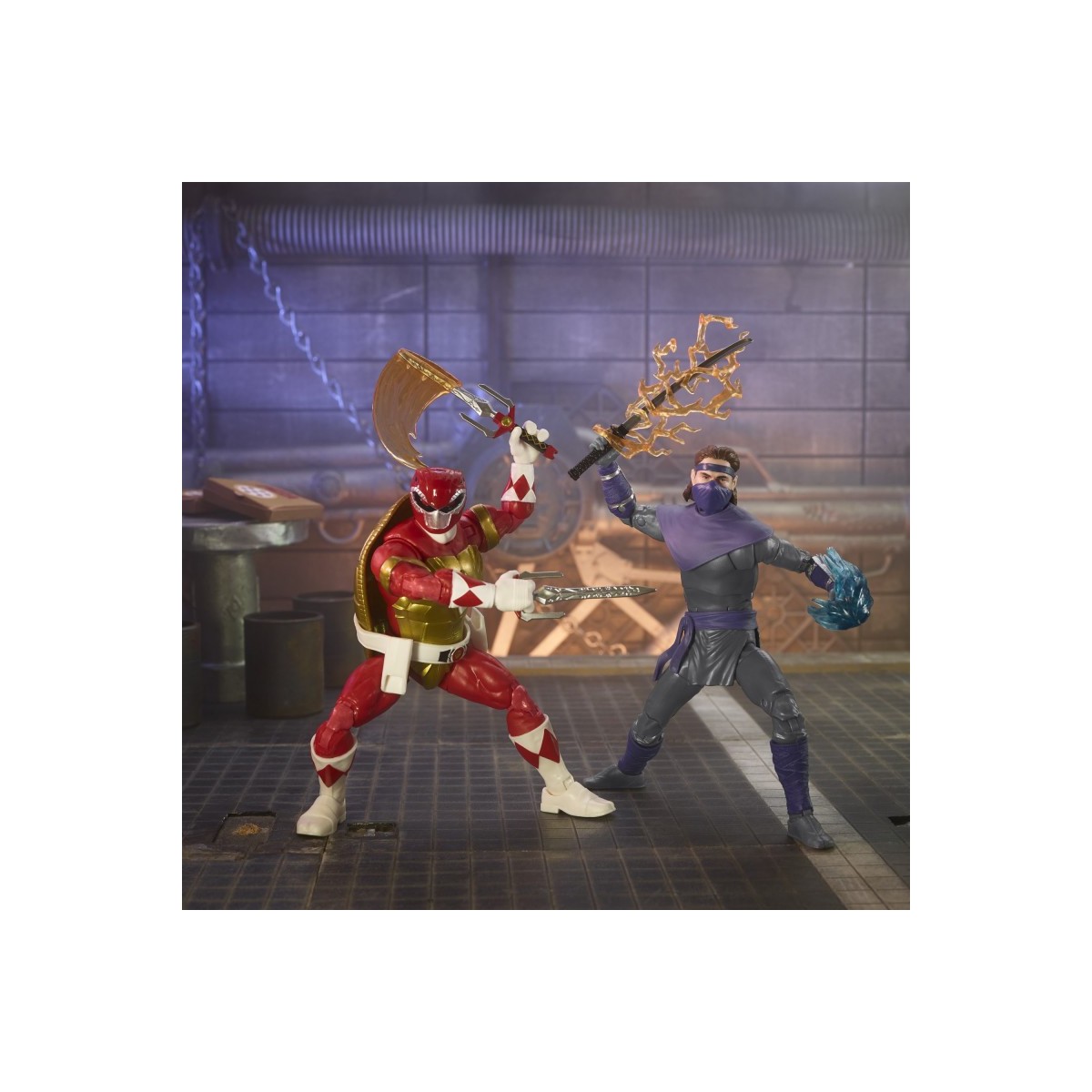 Hasbro - RAPHAEL Y SOLDADO DE PIE TOMMY 2-Pack - Colección Lightning Power Rangers