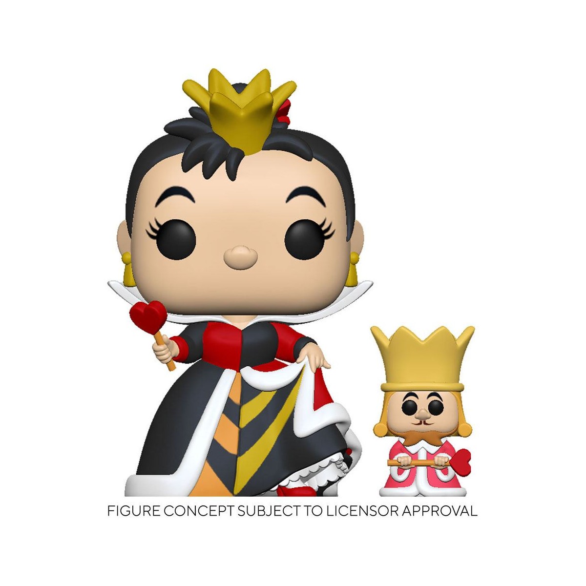 ¡Funko POP! Disney - Alicia en el País de las Maravillas - Reina del Corazón con el Rey