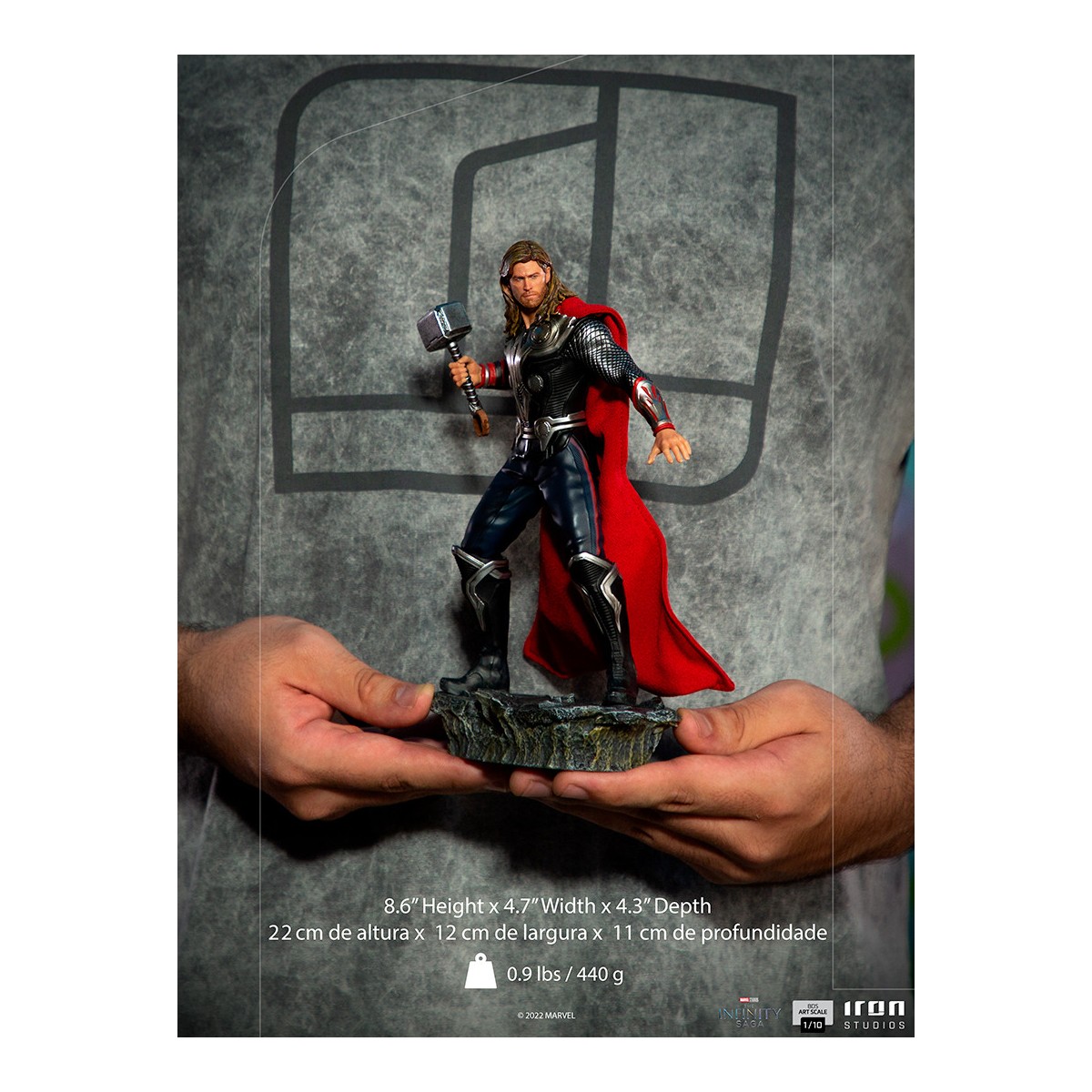 Iron Studios - THOR - Batalla de NY La Saga del Infinito 1/10 BDS Art Scale