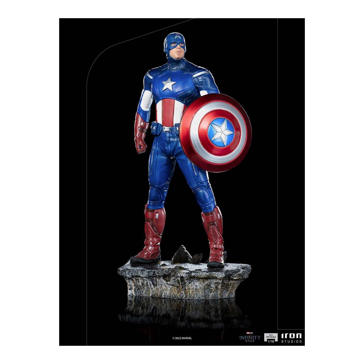 Iron Studios - CAPTAIN AMERICA - Batalla de NY La Saga del Infinito 1/10 BDS Art Scale