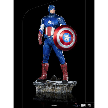 Iron Studios - CAPTAIN AMERICA - Batalla de NY La Saga del Infinito 1/10 BDS Art Scale