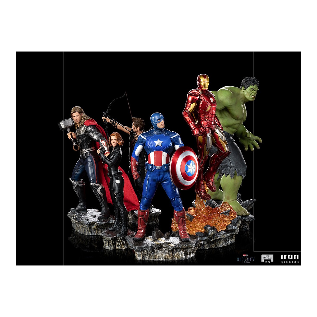 Iron Studios - CAPTAIN AMERICA - Batalla de NY La Saga del Infinito 1/10 BDS Art Scale