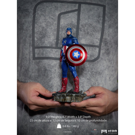 Iron Studios - CAPTAIN AMERICA - Batalla de NY La Saga del Infinito 1/10 BDS Art Scale
