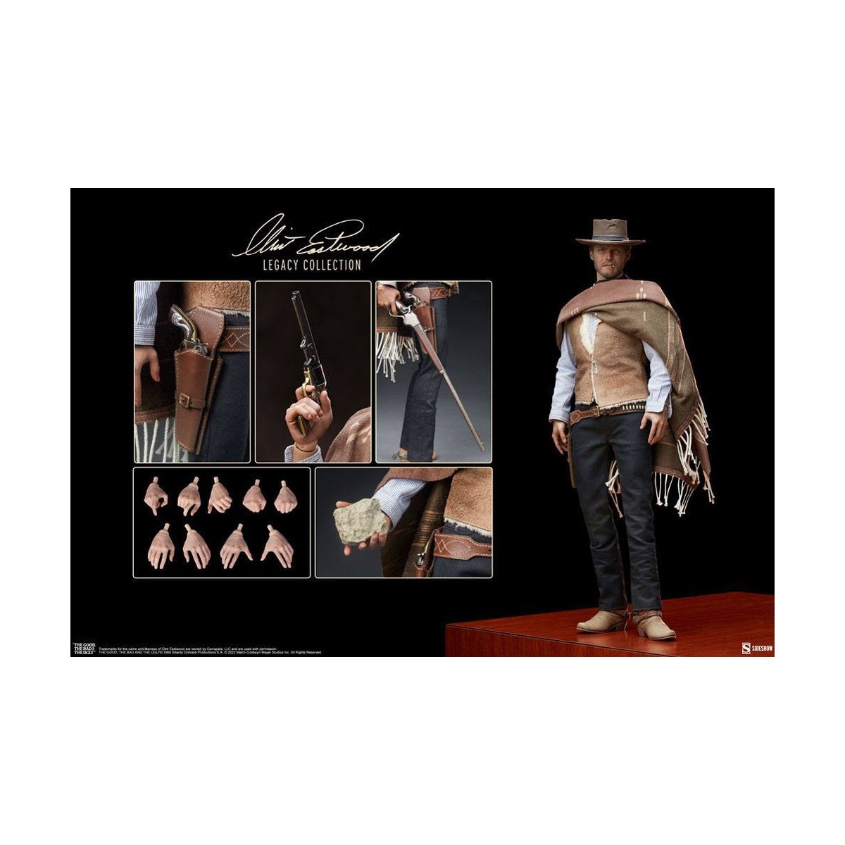 Sideshow - El hombre sin nombre figura de acción 1/6 - El bueno, el malo y el feo