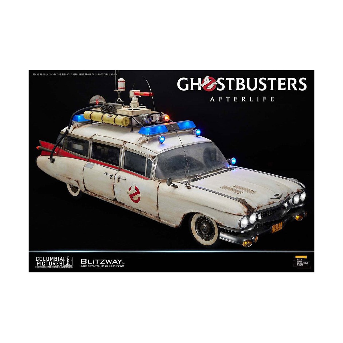 Blitzway Ghostbusters Heritage Car 1/6 ECTO-1 1959 Cadillac - Ghostbusters Afterlife
