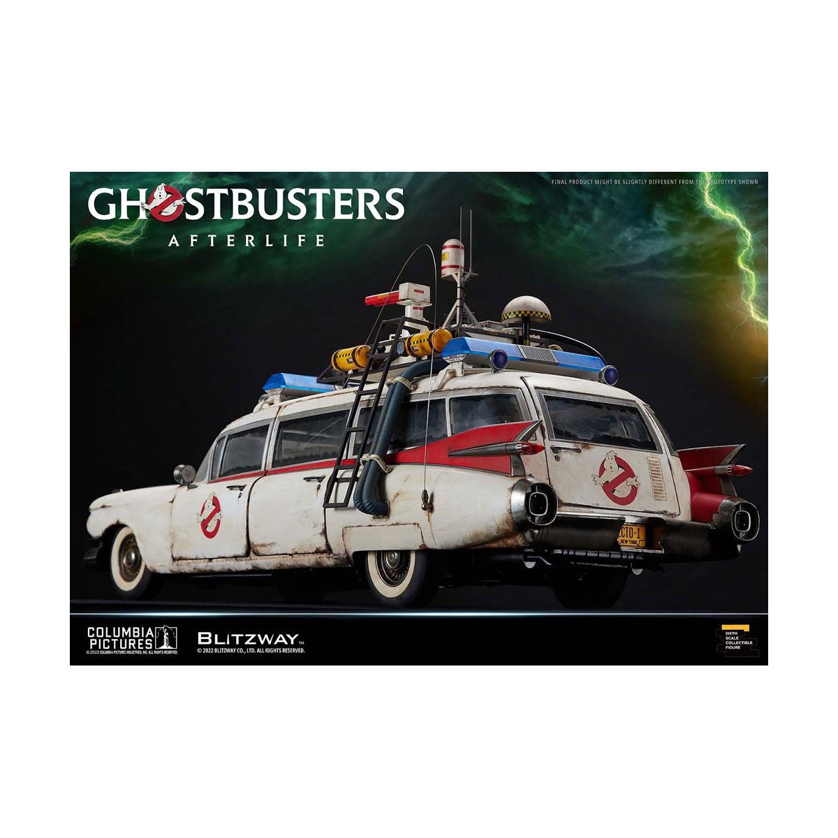 Blitzway Ghostbusters Heritage Car 1/6 ECTO-1 1959 Cadillac - Ghostbusters Afterlife
