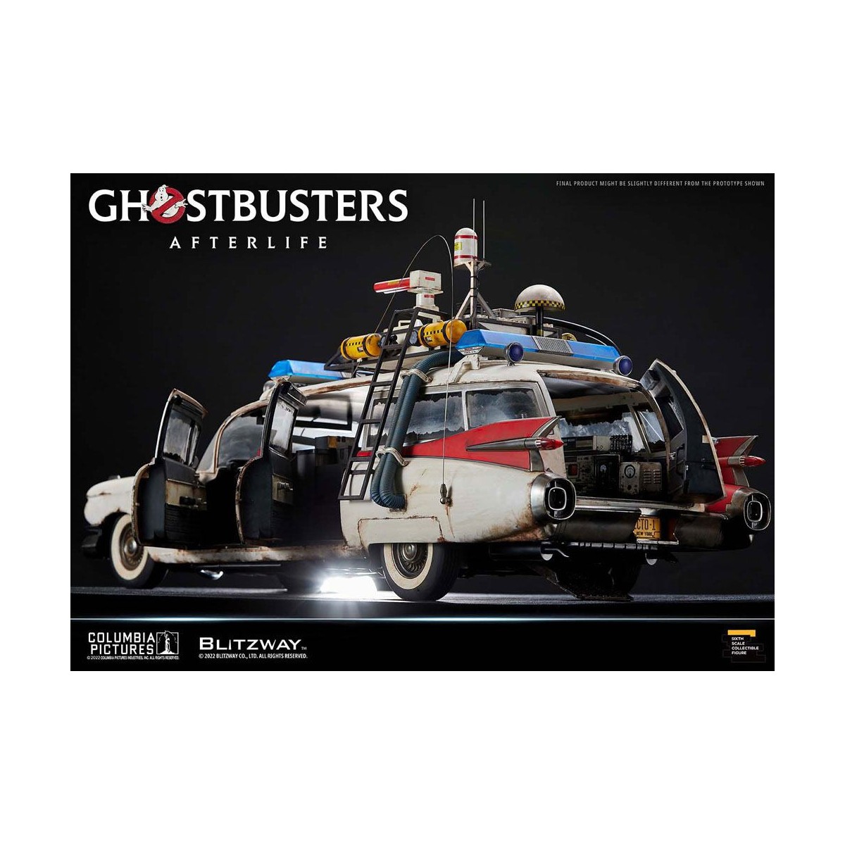 Blitzway Ghostbusters Heritage Car 1/6 ECTO-1 1959 Cadillac - Ghostbusters Afterlife