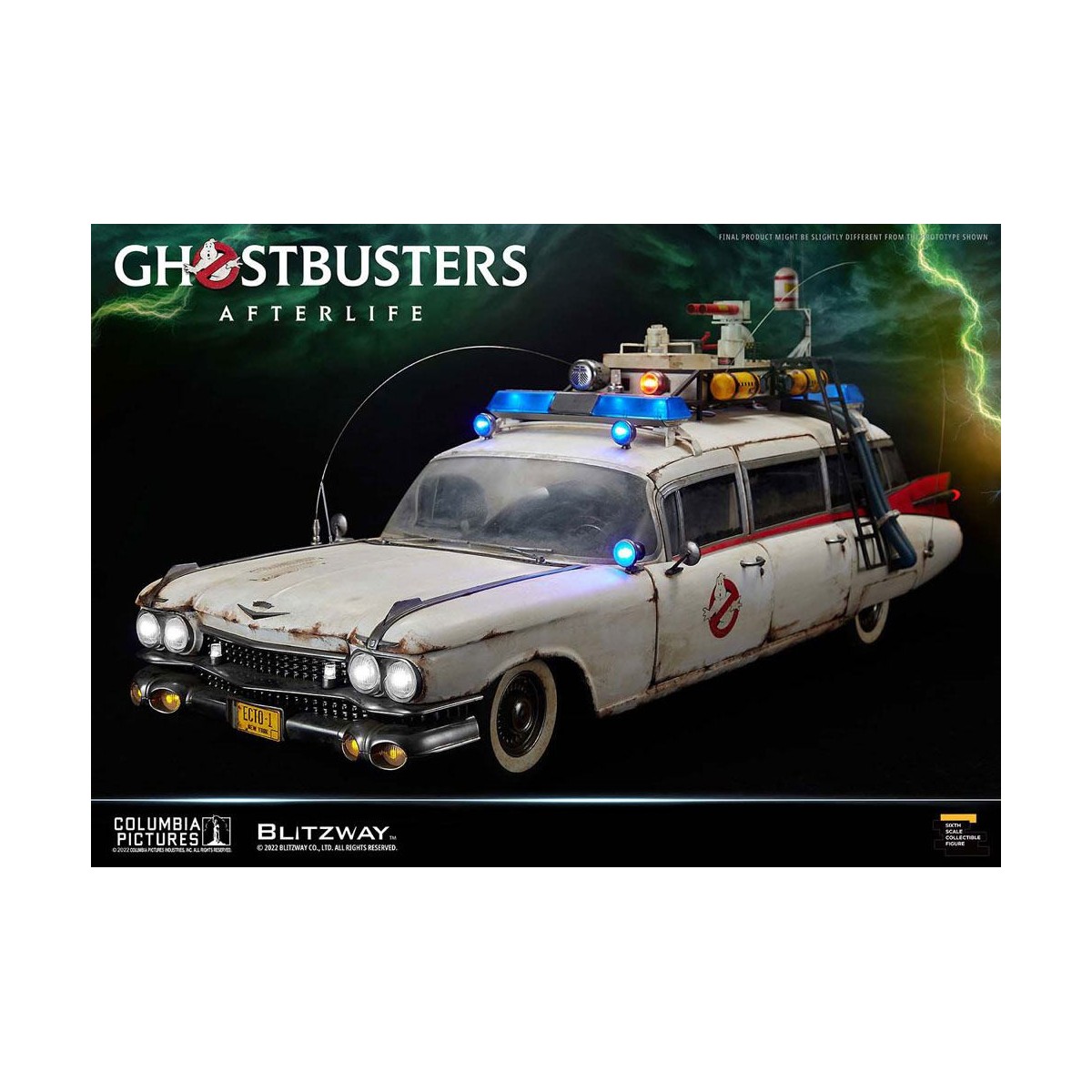 Blitzway Ghostbusters Heritage Car 1/6 ECTO-1 1959 Cadillac - Ghostbusters Afterlife