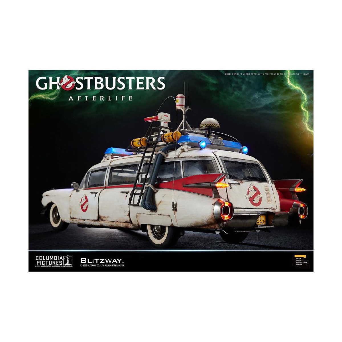 Blitzway Ghostbusters Heritage Car 1/6 ECTO-1 1959 Cadillac - Ghostbusters Afterlife