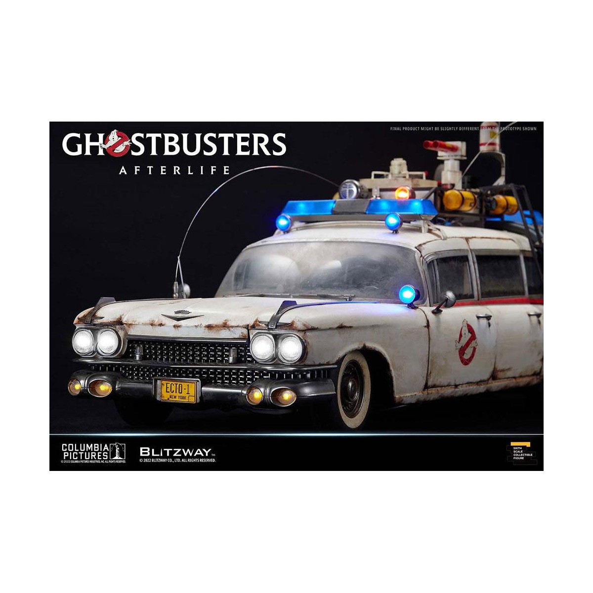 Blitzway Ghostbusters Heritage Car 1/6 ECTO-1 1959 Cadillac - Ghostbusters Afterlife