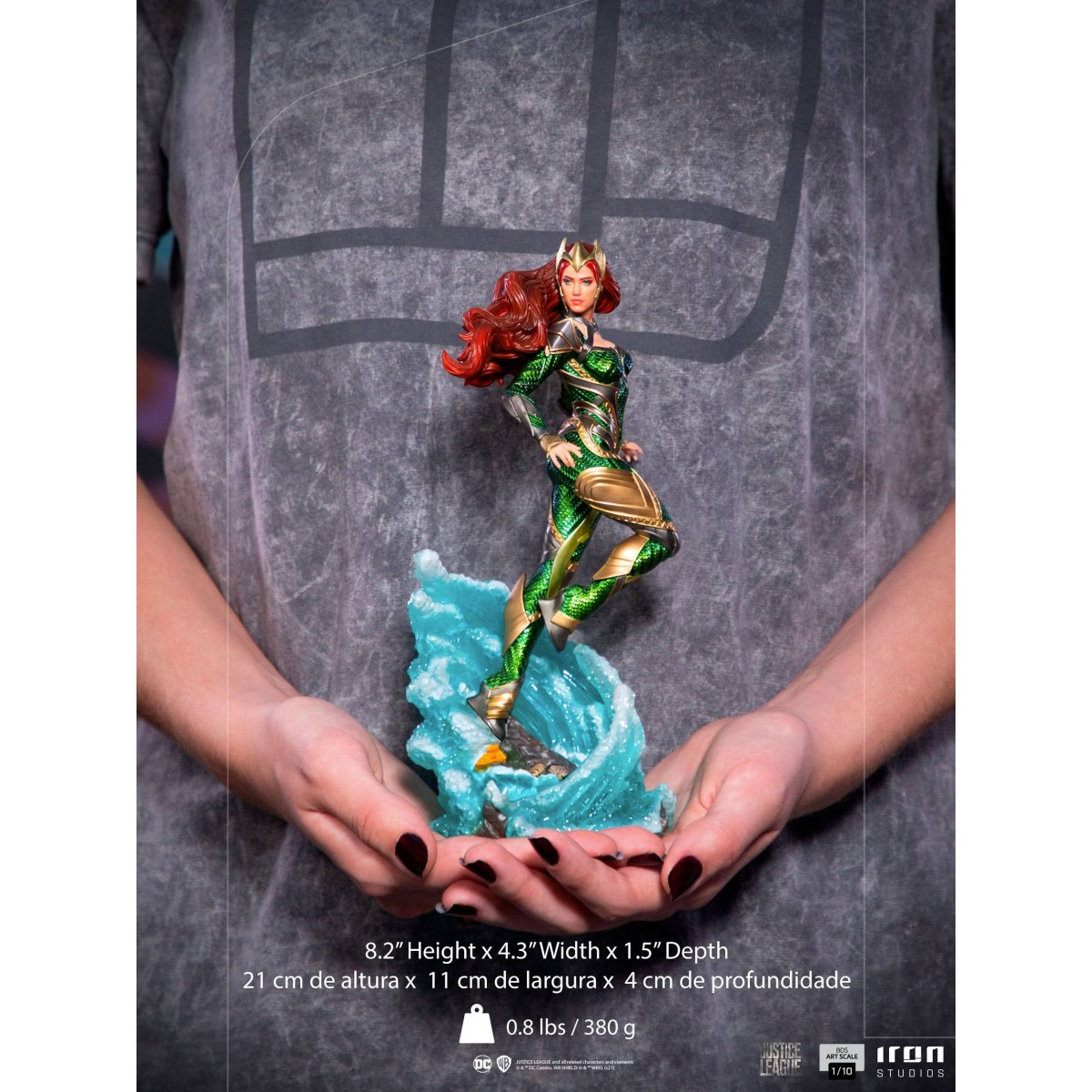 Mera de Iron Studios Liga de la Justicia de Zack Snyder - Arte a escala 1/10
