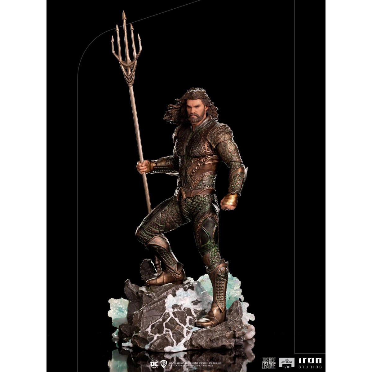 Iron Studios Aquaman Liga de la Justicia de Zack Snyder - Escala de arte 1/10