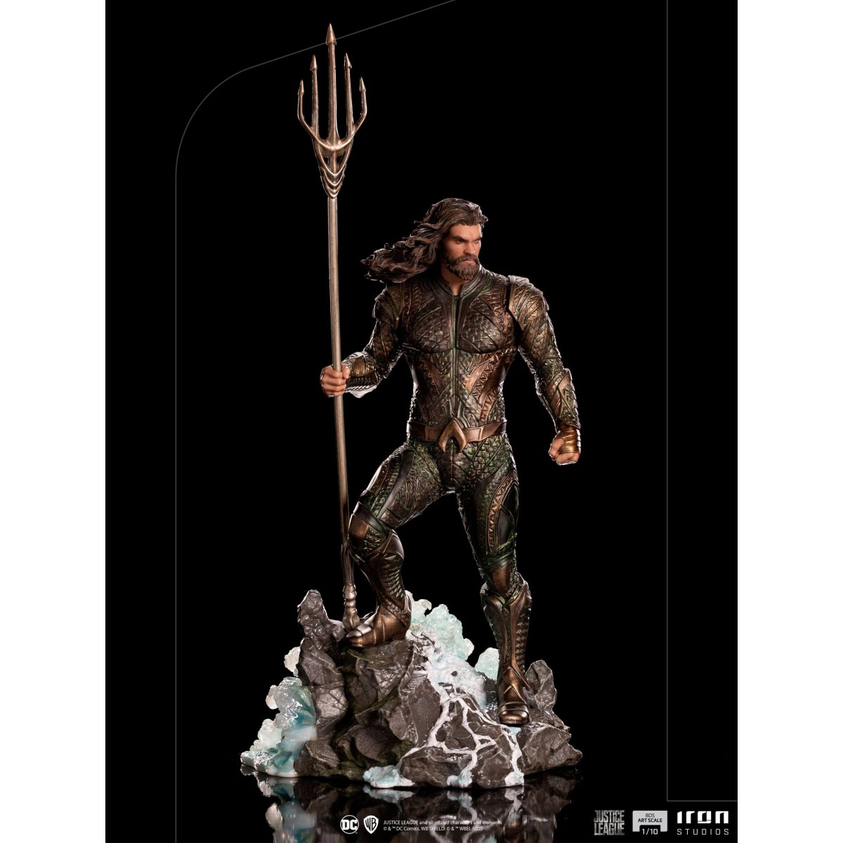 Iron Studios Aquaman Liga de la Justicia de Zack Snyder - Escala de arte 1/10