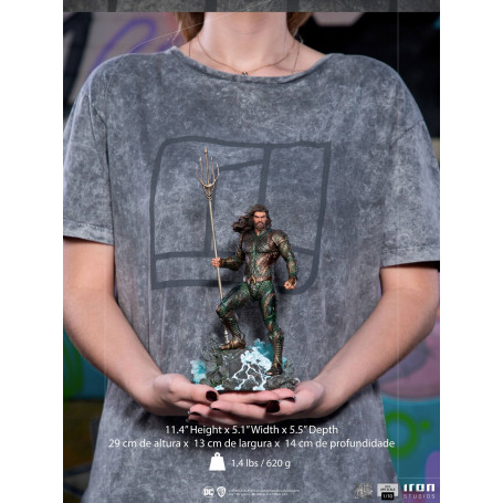 Iron Studios Aquaman Liga de la Justicia de Zack Snyder - Escala de arte 1/10