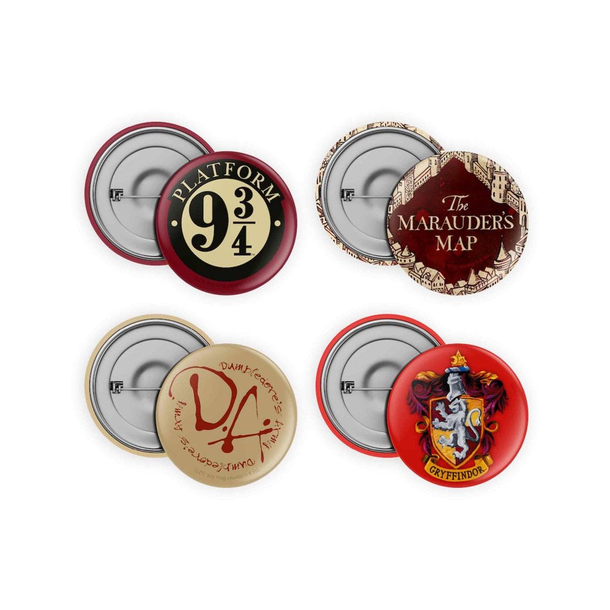 SD TOYS HARRY POTTER - Pack de 4 chapas