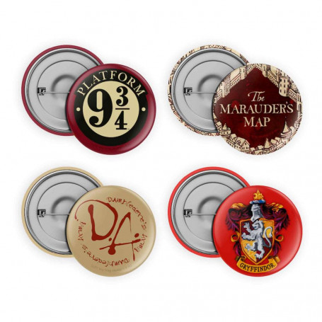 SD TOYS HARRY POTTER - Pack de 4 chapas