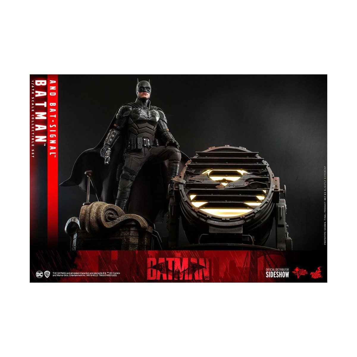 Hot toys - LA OBRA MAESTRA DE LA PELÍCULA BATMAN Y BAT-SIGNAL 1/6