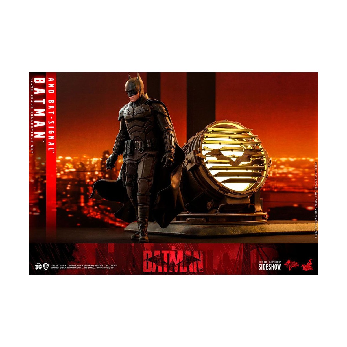 Hot toys - LA OBRA MAESTRA DE LA PELÍCULA BATMAN Y BAT-SIGNAL 1/6