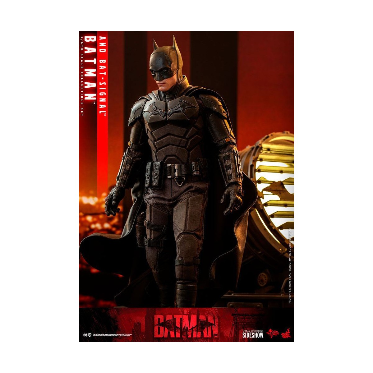 Hot toys - LA OBRA MAESTRA DE LA PELÍCULA BATMAN Y BAT-SIGNAL 1/6
